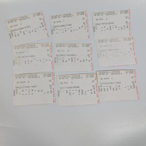 Lot of 6 Vintage Kentucky Oaks Horse Racing Betting Slips May 1995